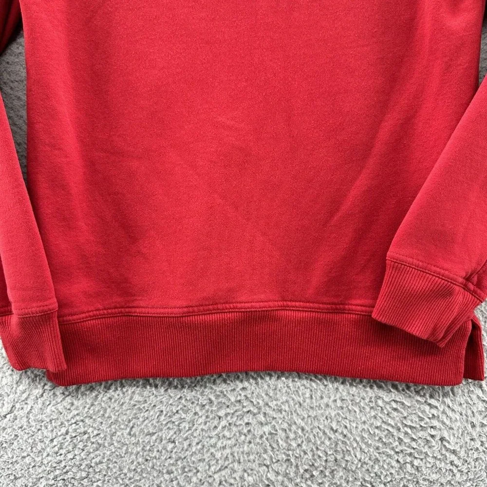 GAP‎ Sweatshirt Women's XS Red Graphic Glittered LOGO Crew Neck Sweatshirt XS
